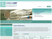 Tablet Screenshot of praxis-lindt.de
